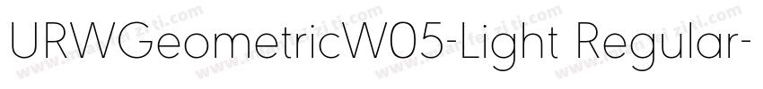URWGeometricW05-Light Regular字体转换